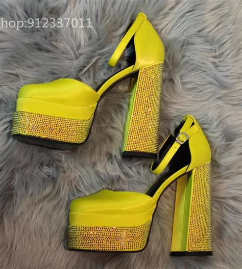 versace triple platform heels dupes